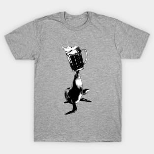 Balance Beer-Seal-Animal-Booze-Mug T-Shirt